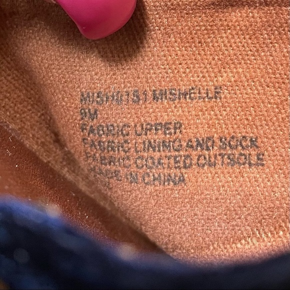 STEVE Madden mishelle navy blue velvet slides/ sandals with stud detail size 9m - Picture 6 of 7